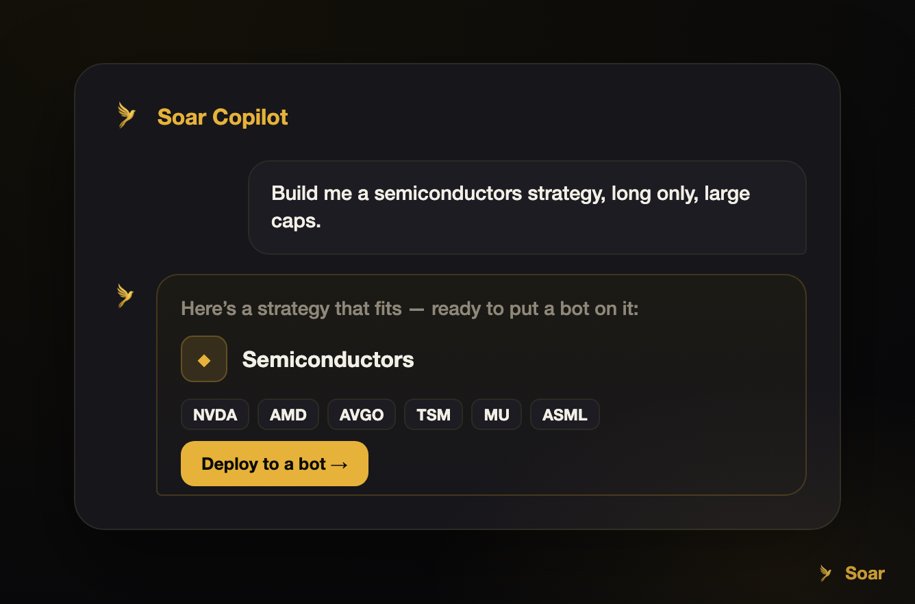 Meet Soar Copilot: build a strategy by describing it in plain English
